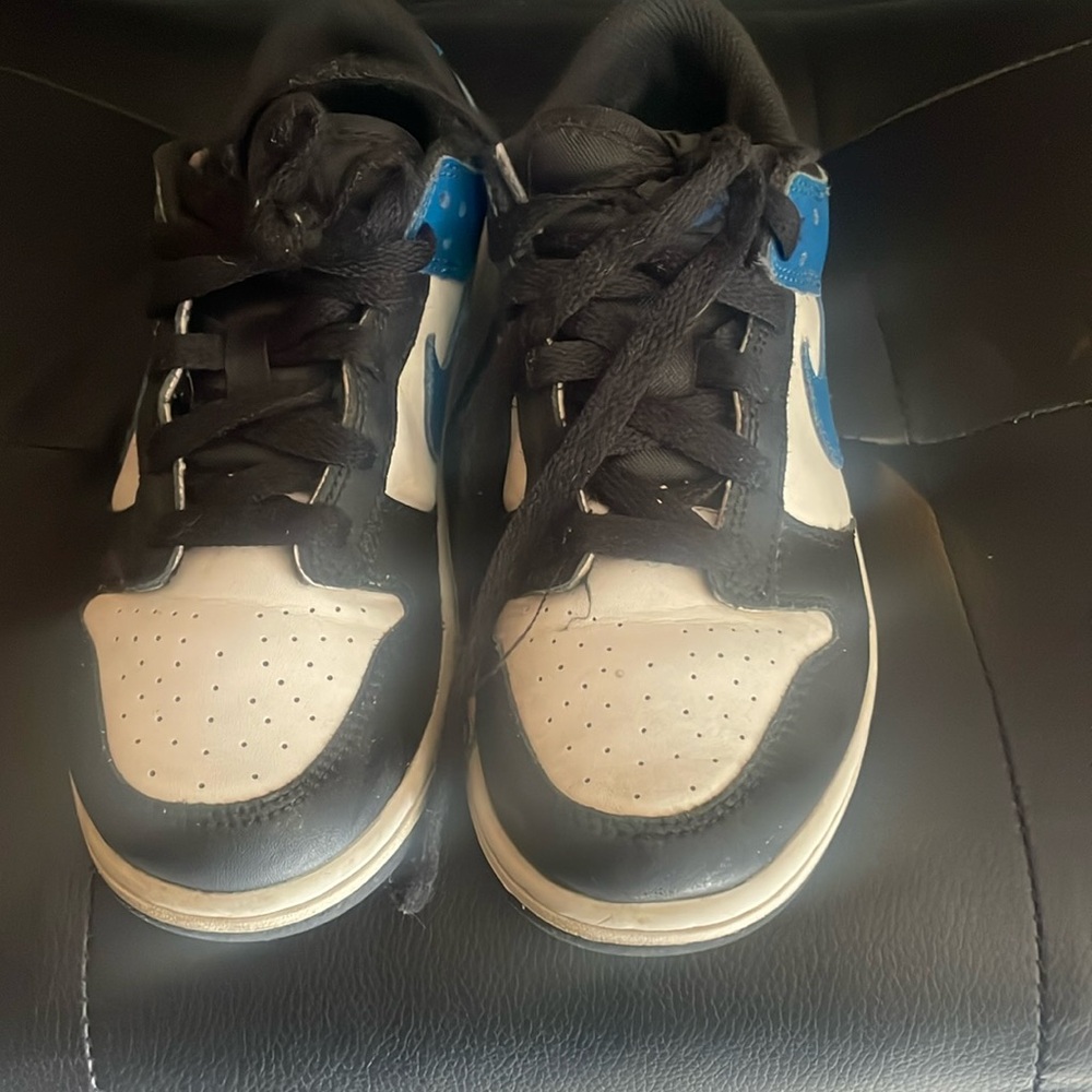 Blue Black White Dunks